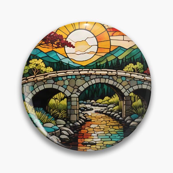 Item preview, Sunset Serenade Mosaic designed and sold by Serene Strokes Art.