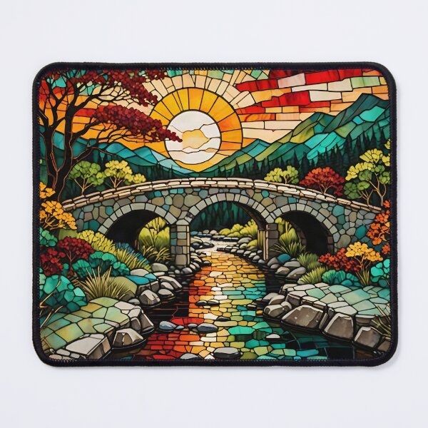 Item preview, Sunset Serenade Mosaic designed and sold by Serene Strokes Art.