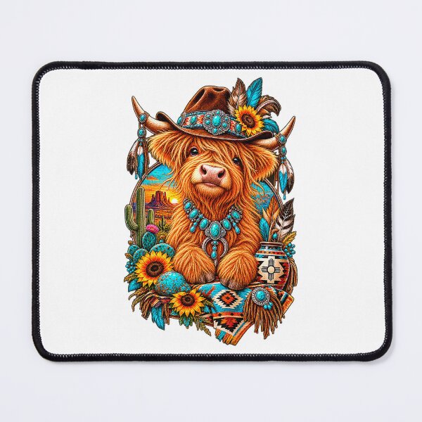 Item preview, Southwestern highland calf designed and sold by NativeGraffix.