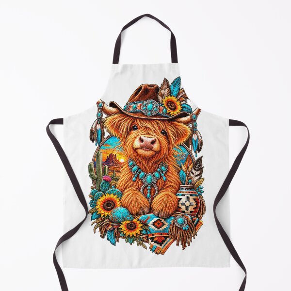 Item preview, Southwestern highland calf designed and sold by NativeGraffix.
