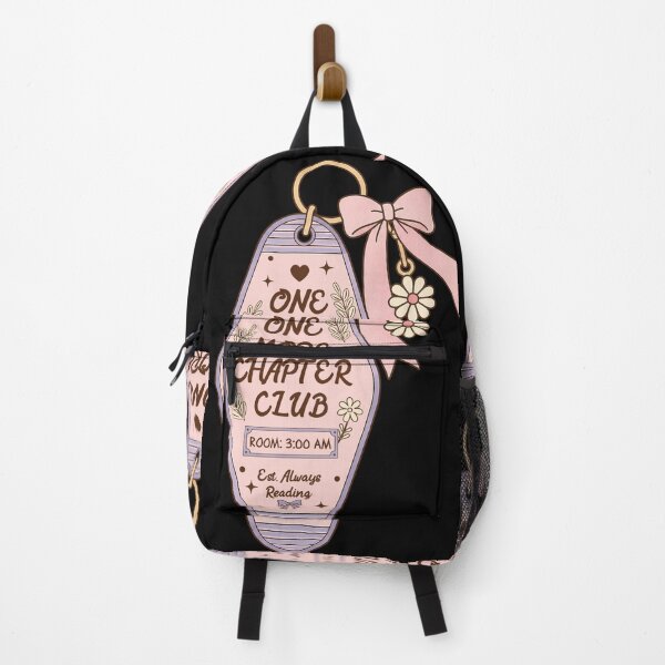 Item preview, Coquette Bow Bookish Motel Key Tag Pastel Aesthetic designed and sold by PrintivoraHub.