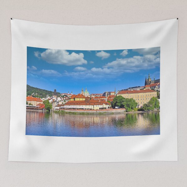 Item preview, Panoramic View of Prague Castle, St. Vitus Cathedral and Mala Strana over Vltava River designed and sold by goceris.