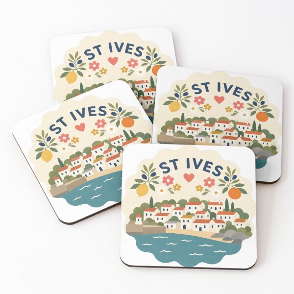 Item preview, St Ives England Travel Souvenir Modern Folk Art designed and sold by VisualArtsOasis.