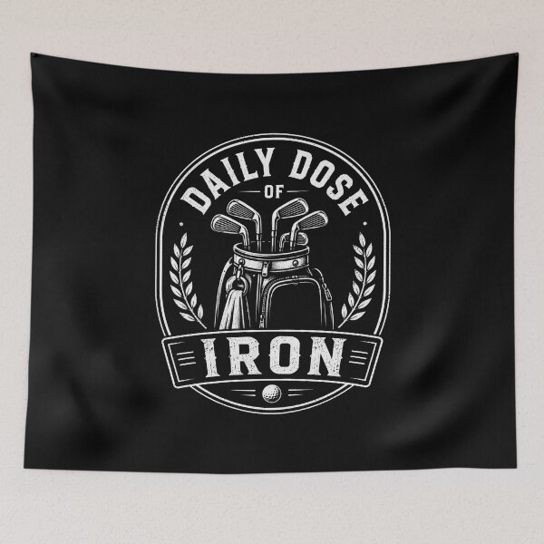 Item preview, Daily Dose Of Iron Funny Golf designed and sold by DemureArtsy.