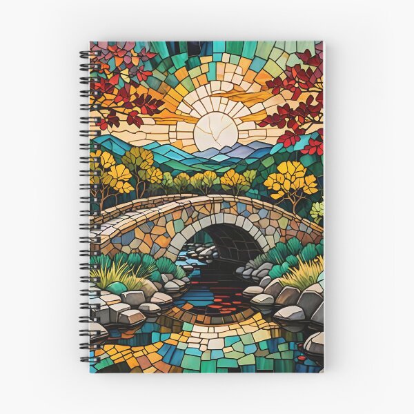 Item preview, Golden Autumn River Arch designed and sold by Serene Strokes Art.