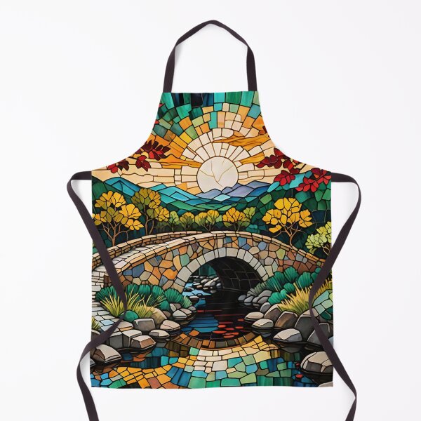 Item preview, Golden Autumn River Arch designed and sold by Serene Strokes Art.