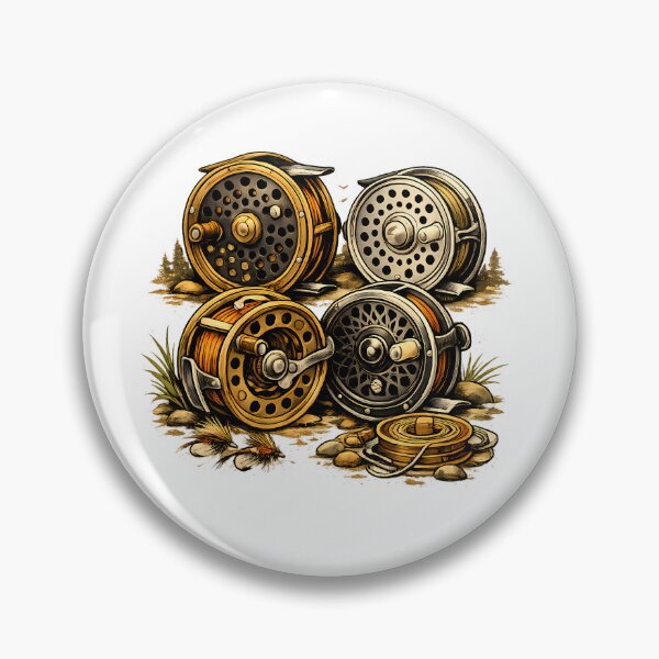 Item preview, Collection of classic fly fishing reels designed and sold by Daily Quirk.