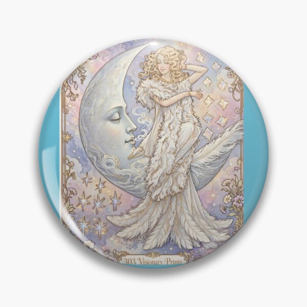 Item preview, Celestial Moon Goddess - Art Nouveau Star Maiden designed and sold by 303 Visionary Prints .