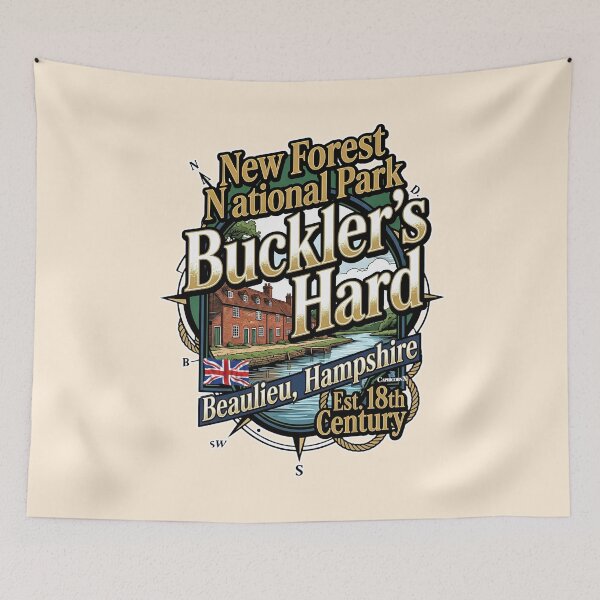 Item preview, Buckler's Hard New Forest National Park designed and sold by EvergreenPark - Tee Studio.