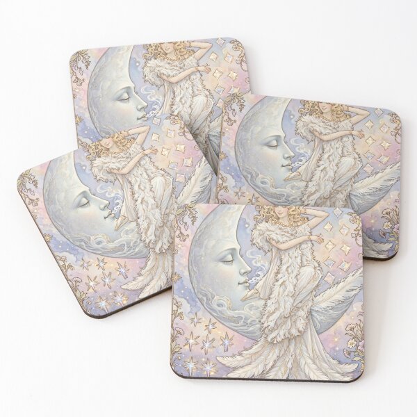 Item preview, Celestial Moon Goddess - Art Nouveau Star Maiden designed and sold by 303 Visionary Prints .