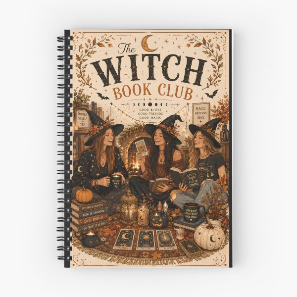 Item preview, Witch Book Club Halloween Best Friends Tarot Reading Cozy Autumn Magic designed and sold by OlgaLuna_design.