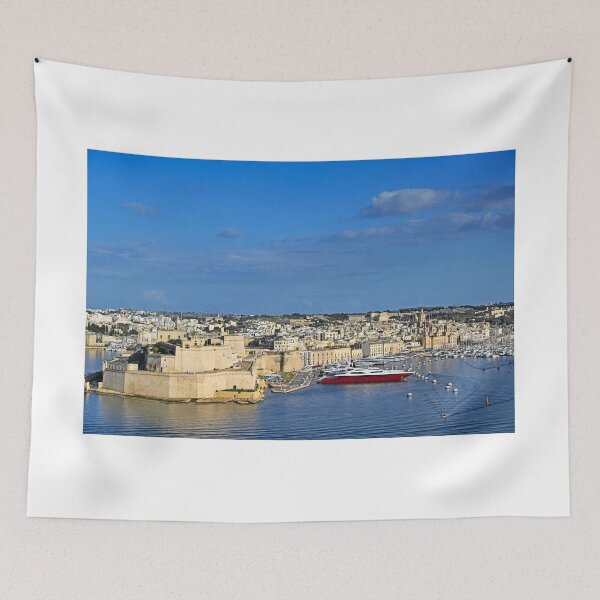 Item preview, Panoramic View of Fort St. Angelo and Birgu Marina in the Grand Harbour, Malta designed and sold by goceris.