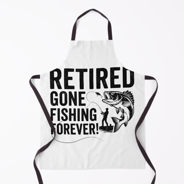 Item preview, Retired Gone Fishing Forever! Retirement Fisherman Angler Gift designed and sold by Doodleoub.