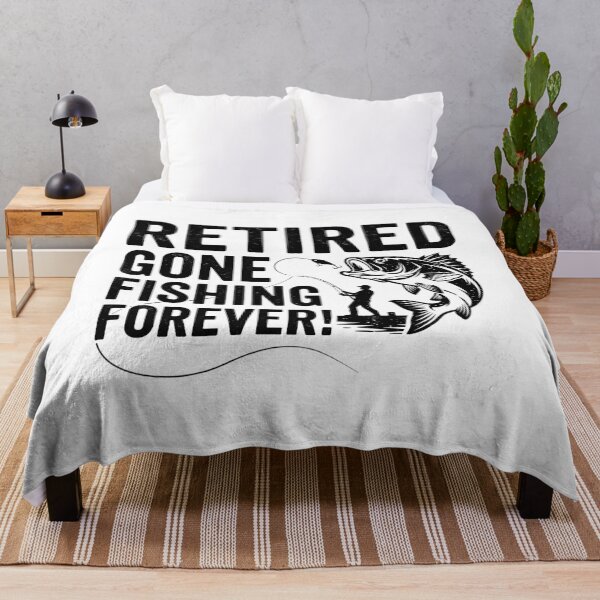 Item preview, Retired Gone Fishing Forever! Retirement Fisherman Angler Gift designed and sold by Doodleoub.