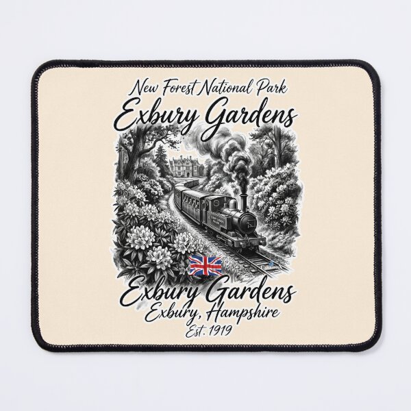 Item preview, Exbury Gardens Steam Train Charcoal Art designed and sold by EvergreenPark - Tee Studio.