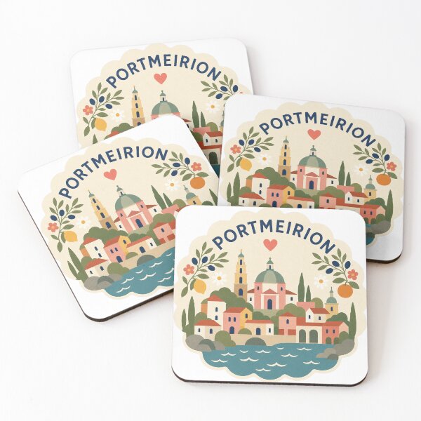 Item preview, Portmeirion Wales Travel Souvenir Modern Folk Art designed and sold by VisualArtsOasis.