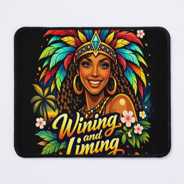 Item preview, Wining and Liming Carnival Queen designed and sold by 5PalmsCreative.