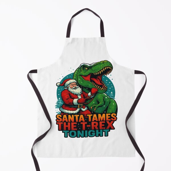 Item preview, Santa Tames The T Rex Tonight Dinosaur Christmas designed and sold by ColeLaniTrading.