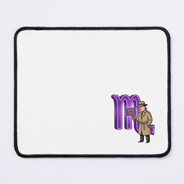 Item preview, Scorpio Detective Scanning Heart Purple Neon Zodiac Art designed and sold by Rare By Hero.