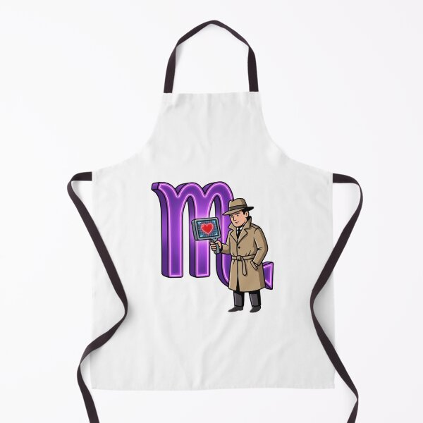Item preview, Scorpio Detective Scanning Heart Purple Neon Zodiac Art designed and sold by Rare By Hero.