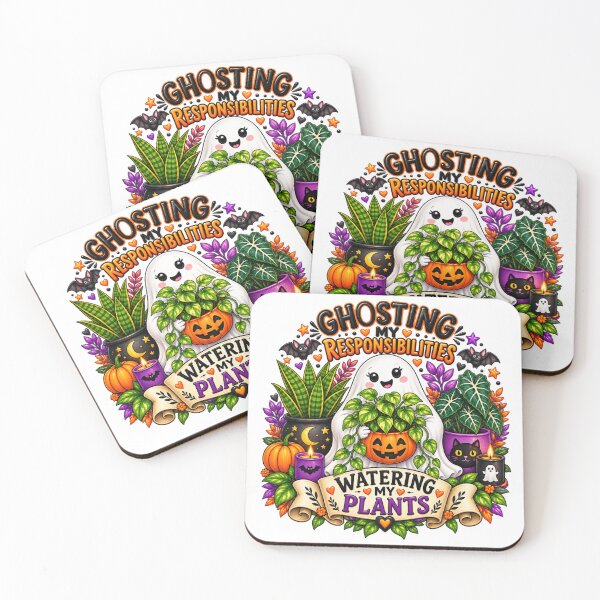 Item preview, Ghosting My Responsibilities Watering My Plants – Funny Halloween Plant Lover designed and sold by CottageGardenCo.