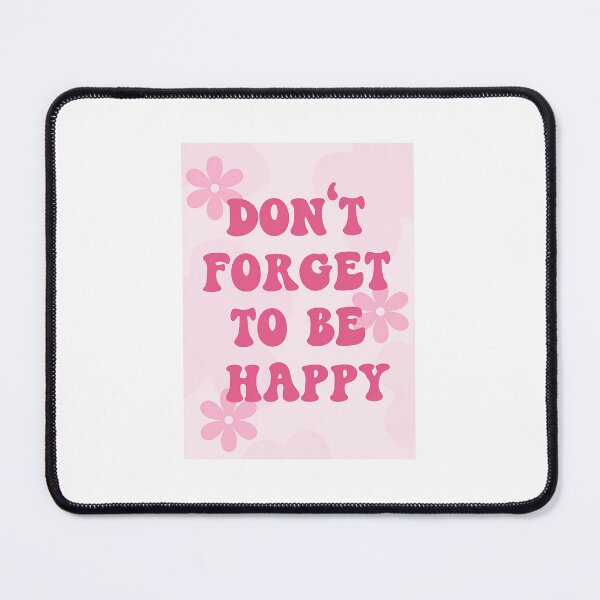 Item preview, Don't Forget To Be Happy Retro Groovy Flowers Pink designed and sold by Autumnn01.