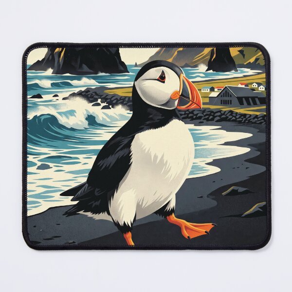 Item preview, Vintage Vik i Myrdal Puffin Travel Art designed and sold by ZUMERI.