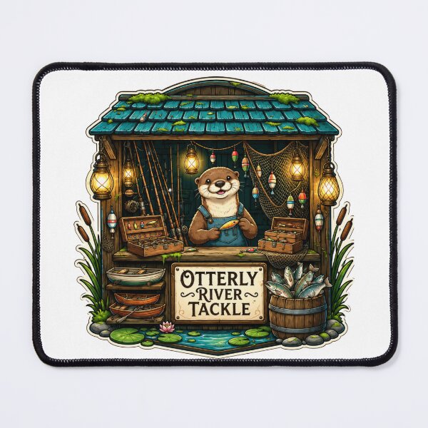 Item preview, Otterly River Tackle | Whimsical Woodland Fishing Shop designed and sold by MrDev.