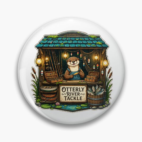 Item preview, Otterly River Tackle | Whimsical Woodland Fishing Shop designed and sold by MrDev.