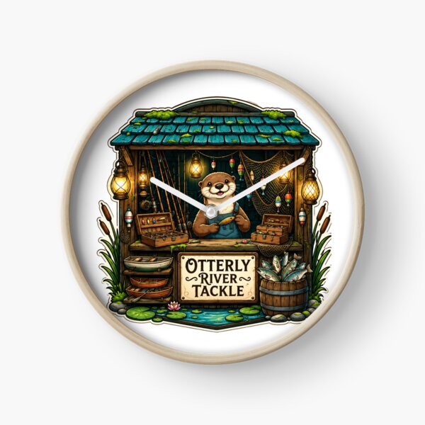 Item preview, Otterly River Tackle | Whimsical Woodland Fishing Shop designed and sold by MrDev.