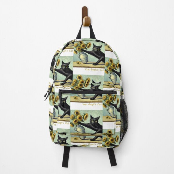 Item preview, Van Gogh's Black Cat - Sunflower Parody Art designed and sold by LivingInThinAir.