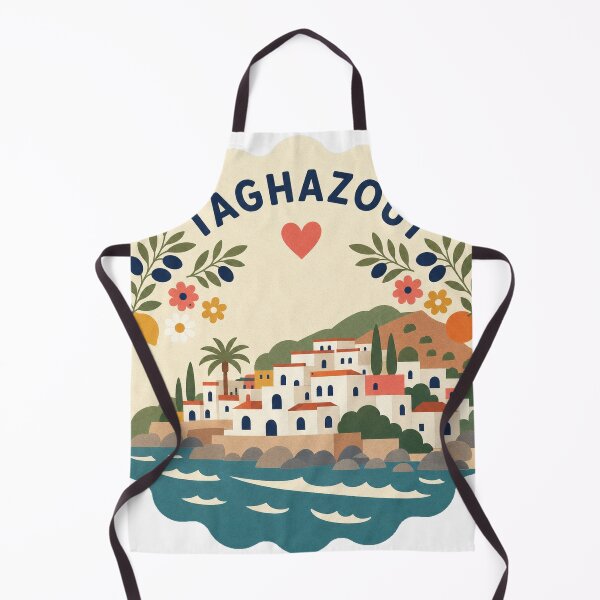 Item preview, Taghazout Morocco Travel Souvenir Modern Folk Art designed and sold by VisualArtsOasis.
