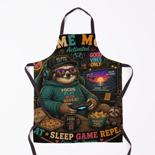 Item preview, Game Mode Activated – Funny Sloth Gamer Retro designed and sold by Molli98.