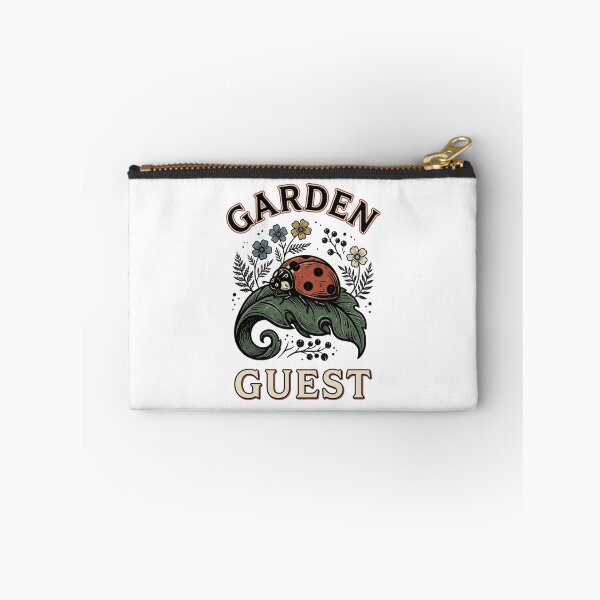 Item preview, Garden Guest Vintage Ladybug Linocut designed and sold by GoofyShopp.