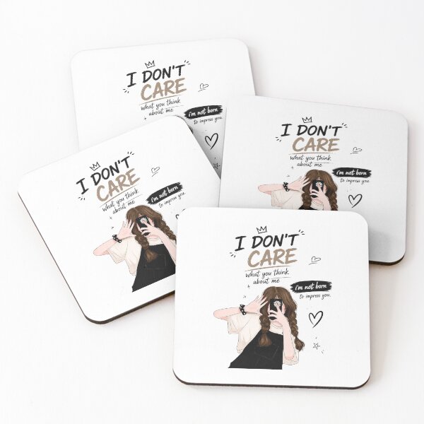 Item preview, I Don't Care Girl Aesthetic Cute Sassy Quote designed and sold by Autumnn01.