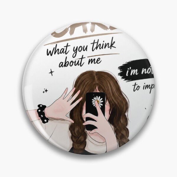Item preview, I Don't Care Girl Aesthetic Cute Sassy Quote designed and sold by Autumnn01.