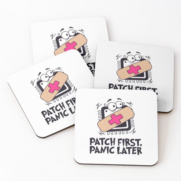 Item preview, Patch First, Panic Later designed and sold by Brain Fog Lab.