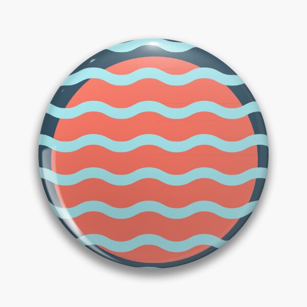 Item preview, Modern Minimalist Sunset Over Waves - Navy & Coral Abstract Coastal Breeze designed and sold by nineFlorals.