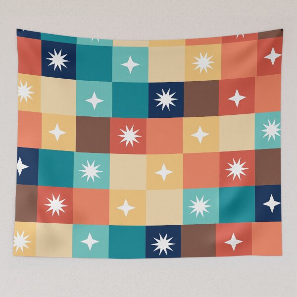 Item preview, Retro Squares and Stars  designed and sold by SyPhelan.