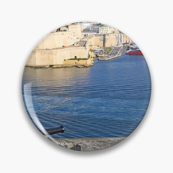 Item preview, Historical Cannon at Saluting Battery Overlooking Fort St. Angelo and Grand Harbour, Malta designed and sold by goceris.