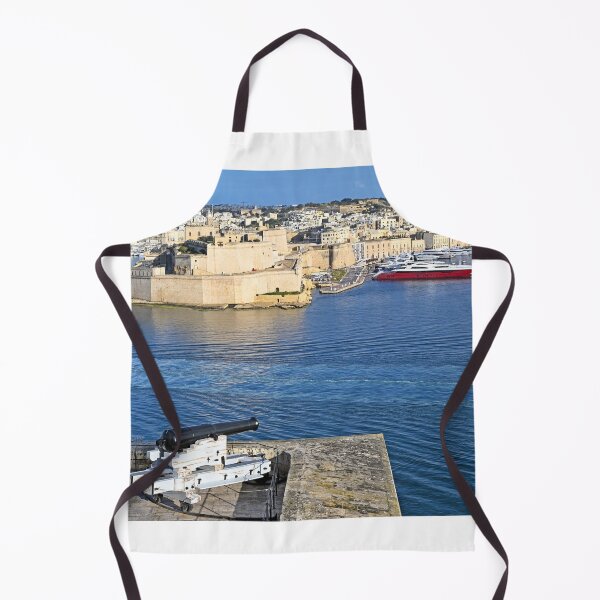 Item preview, Historical Cannon at Saluting Battery Overlooking Fort St. Angelo and Grand Harbour, Malta designed and sold by goceris.