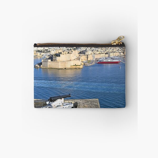 Item preview, Historical Cannon at Saluting Battery Overlooking Fort St. Angelo and Grand Harbour, Malta designed and sold by goceris.