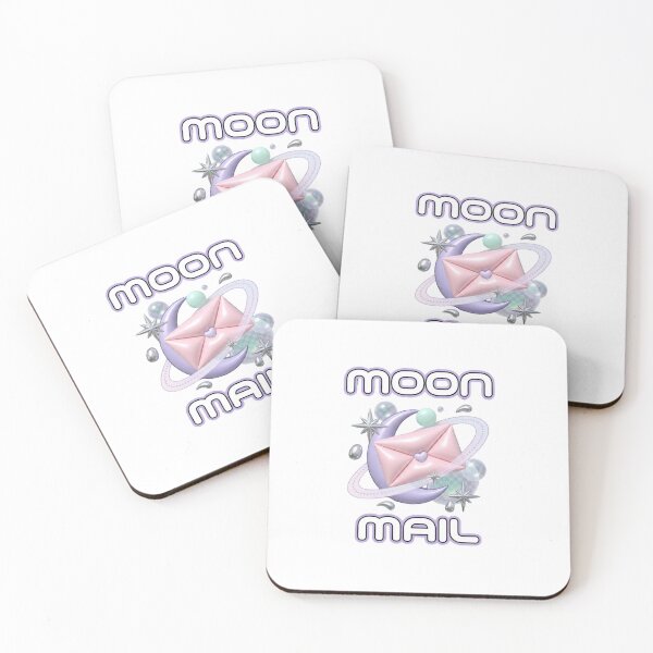 Item preview, Moon Mail Y2K Pastel Space Graphic designed and sold by GoofyShopp.