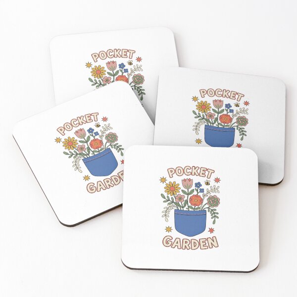 Item preview, Pocket Garden Colorful Folk Flowers designed and sold by GoofyShopp.