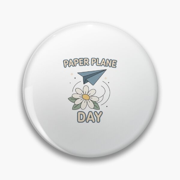 Item preview, Paper Plane Day Minimal Retro Graphic designed and sold by GoofyShopp.