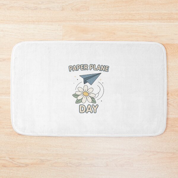 Item preview, Paper Plane Day Minimal Retro Graphic designed and sold by GoofyShopp.