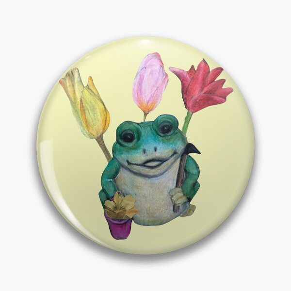 Item preview, Frog in the Springtime designed and sold by BraveSpiritArts.