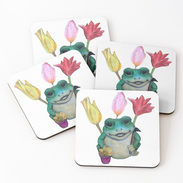 Item preview, Frog in the Springtime designed and sold by BraveSpiritArts.