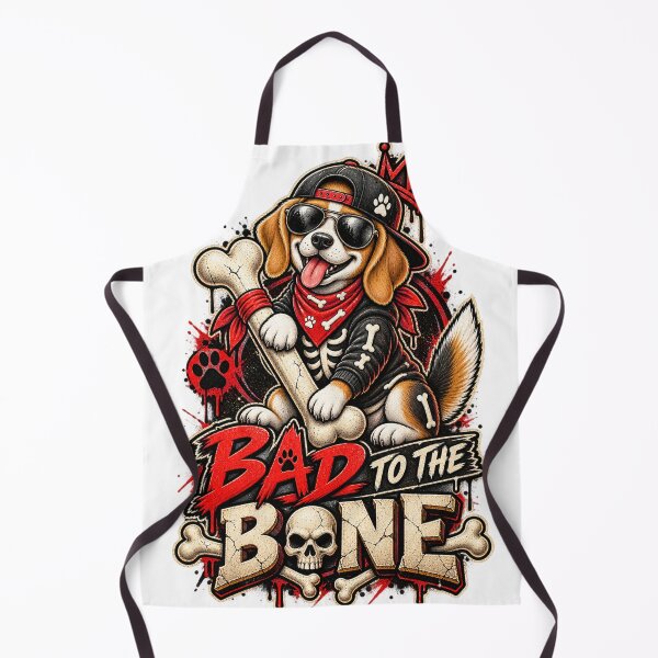 Item preview, Bad To The Bone Beagle Halloween Shirt Funny Dog Gangster Shirt designed and sold by KnrNazimTHRE4DS.