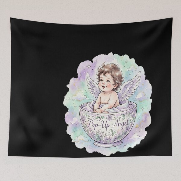 Item preview, Pop-Up Angel Among The Clouds (Original Ink Drawing designed and sold by phuonthan7475.